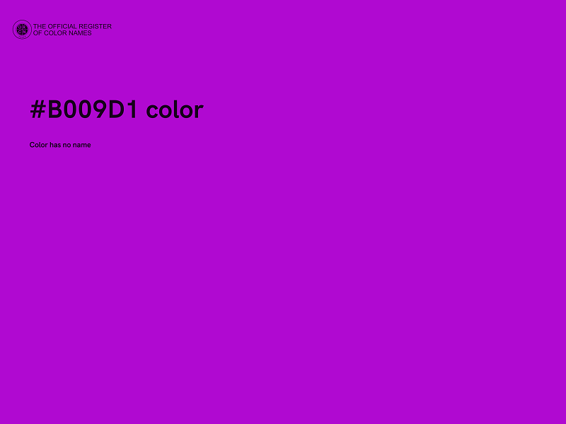 #B009D1 color image