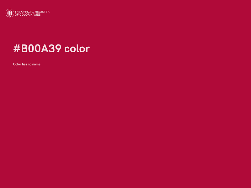 #B00A39 color image