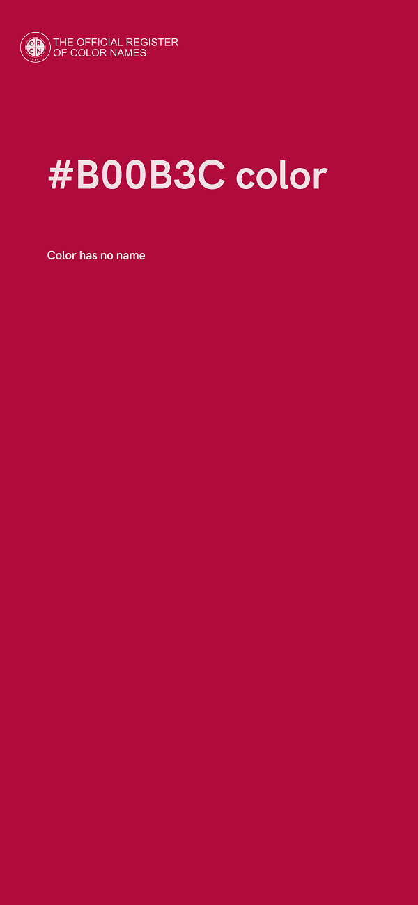 #B00B3C color image