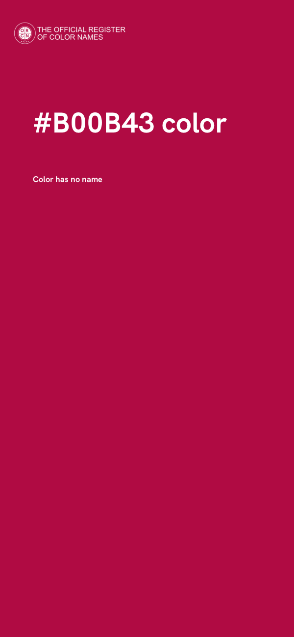 #B00B43 color image