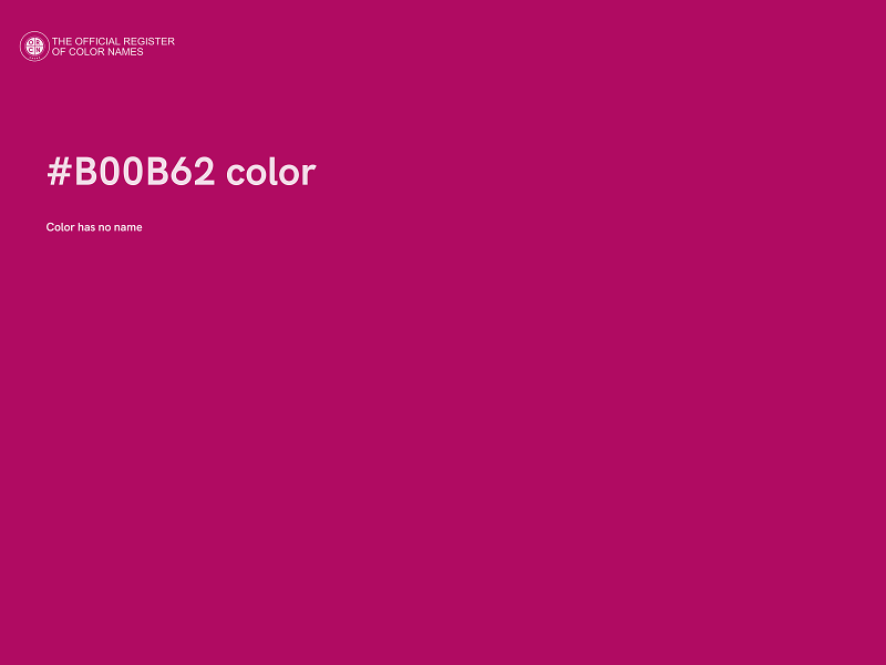 #B00B62 color image