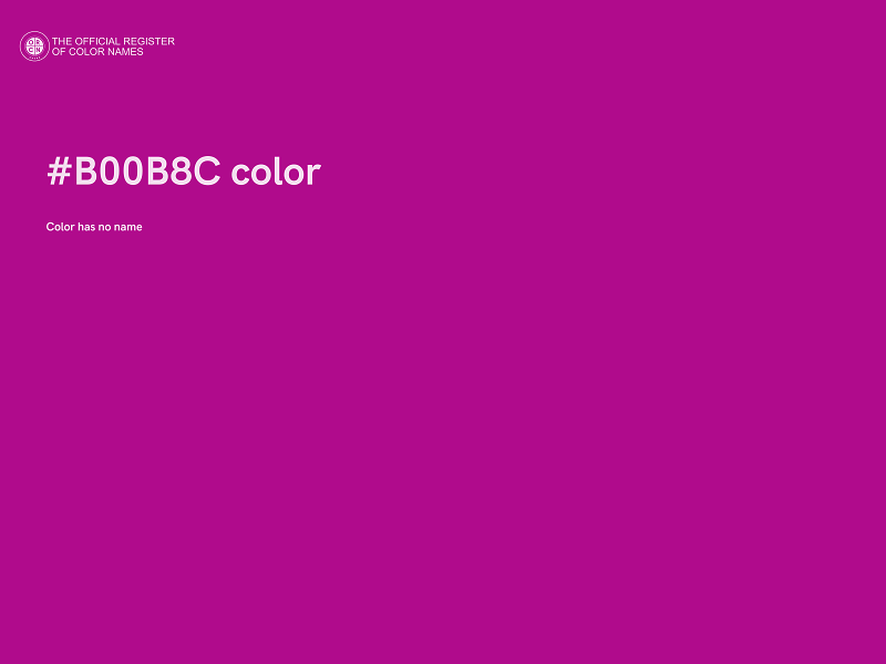 #B00B8C color image
