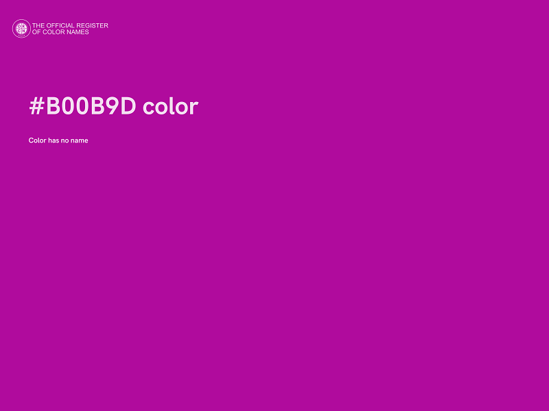 #B00B9D color image