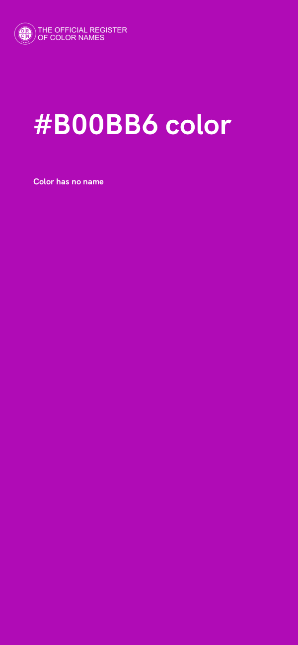 #B00BB6 color image