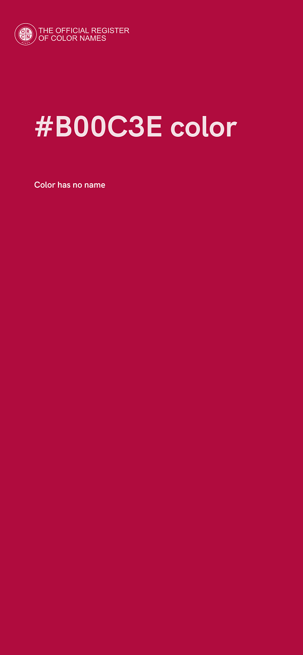 #B00C3E color image