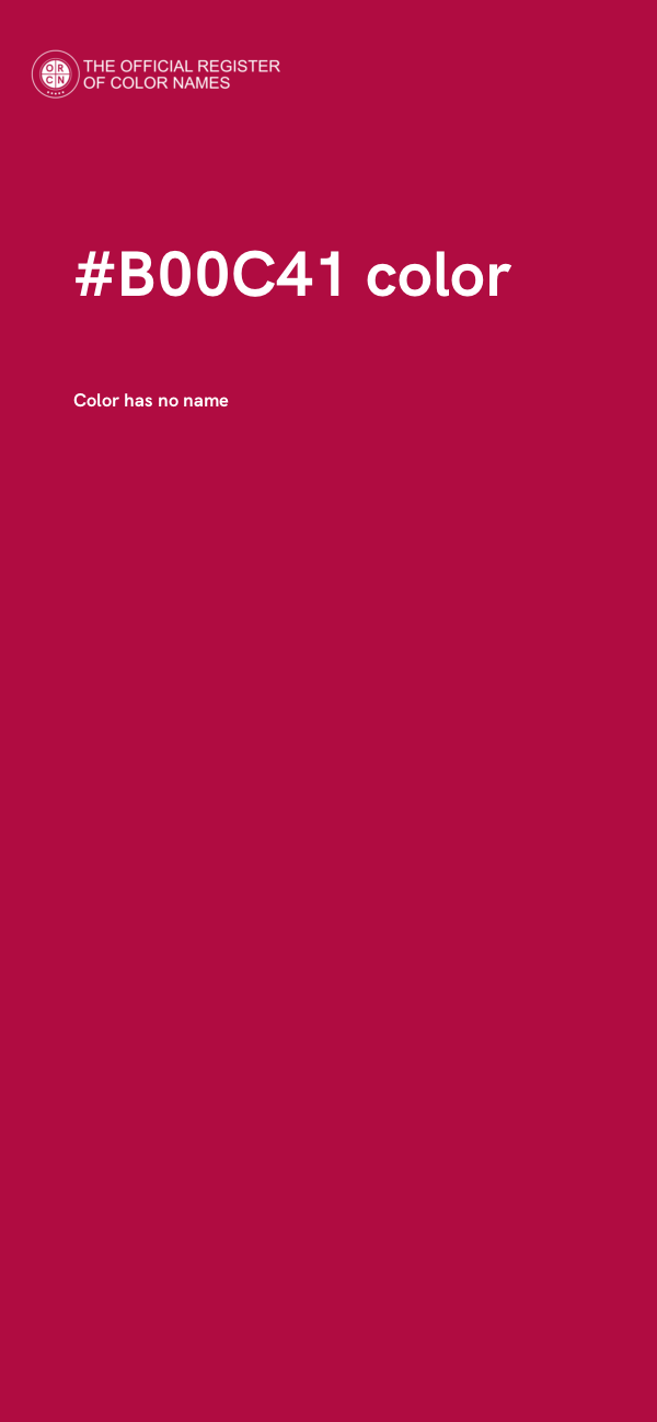 #B00C41 color image