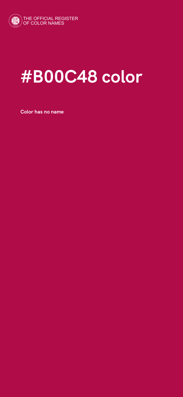 #B00C48 color image