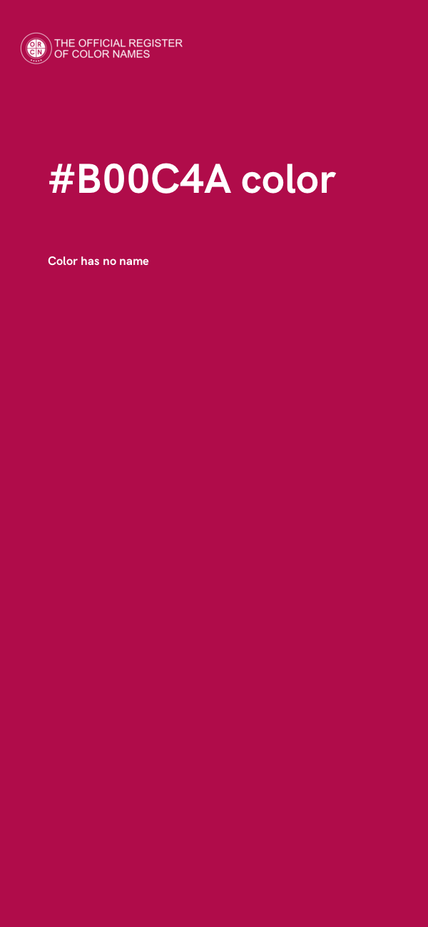 #B00C4A color image