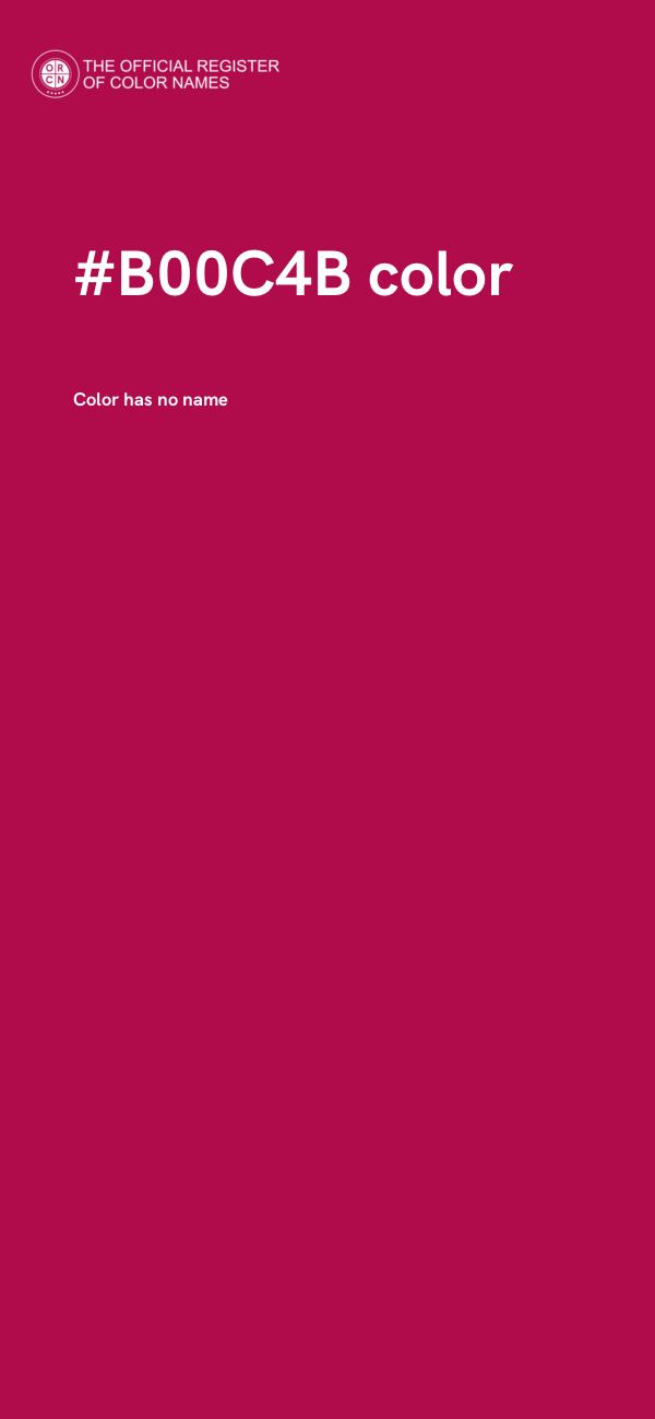 #B00C4B color image