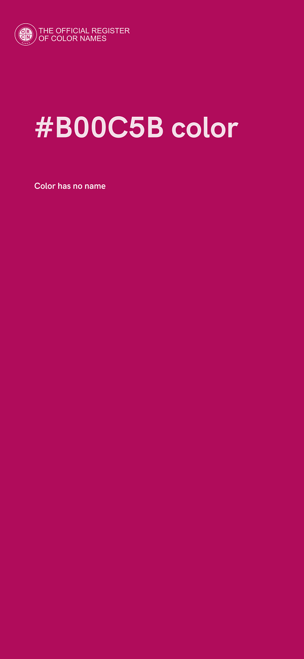#B00C5B color image