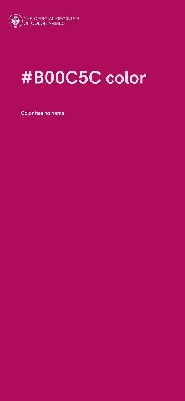 #B00C5C color image