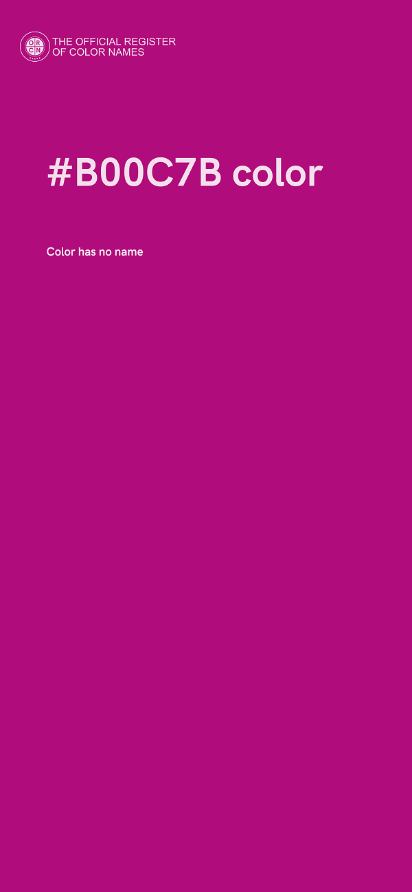 #B00C7B color image
