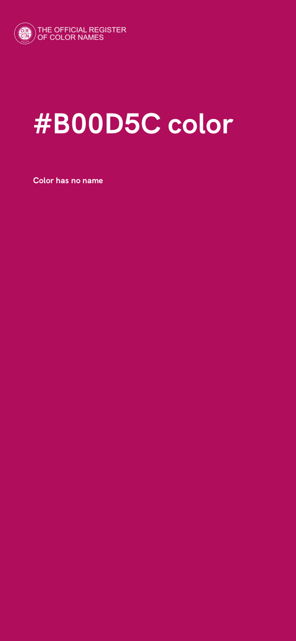 #B00D5C color image