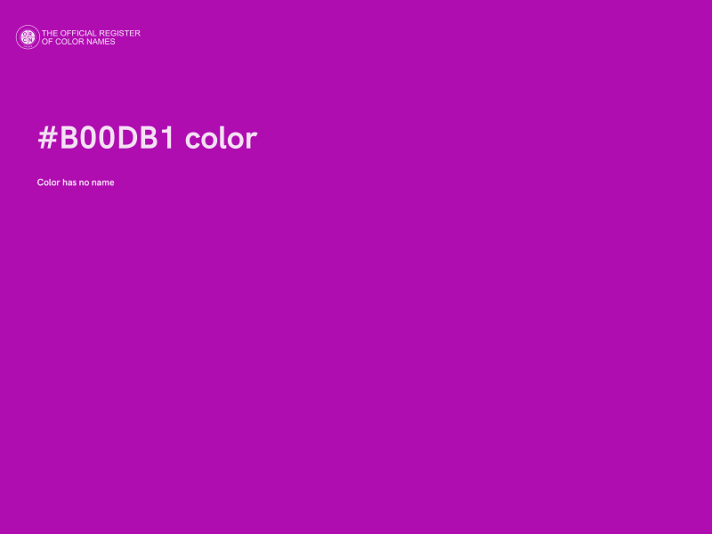 #B00DB1 color image