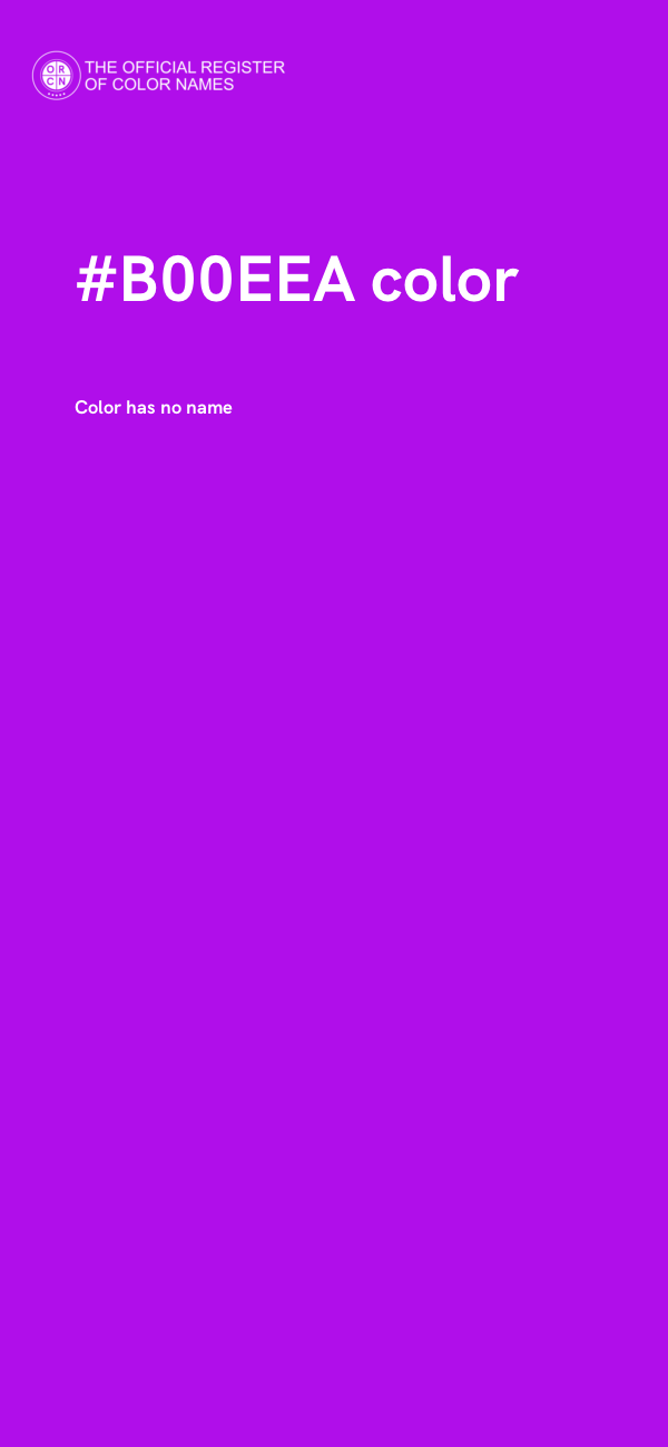 #B00EEA color image