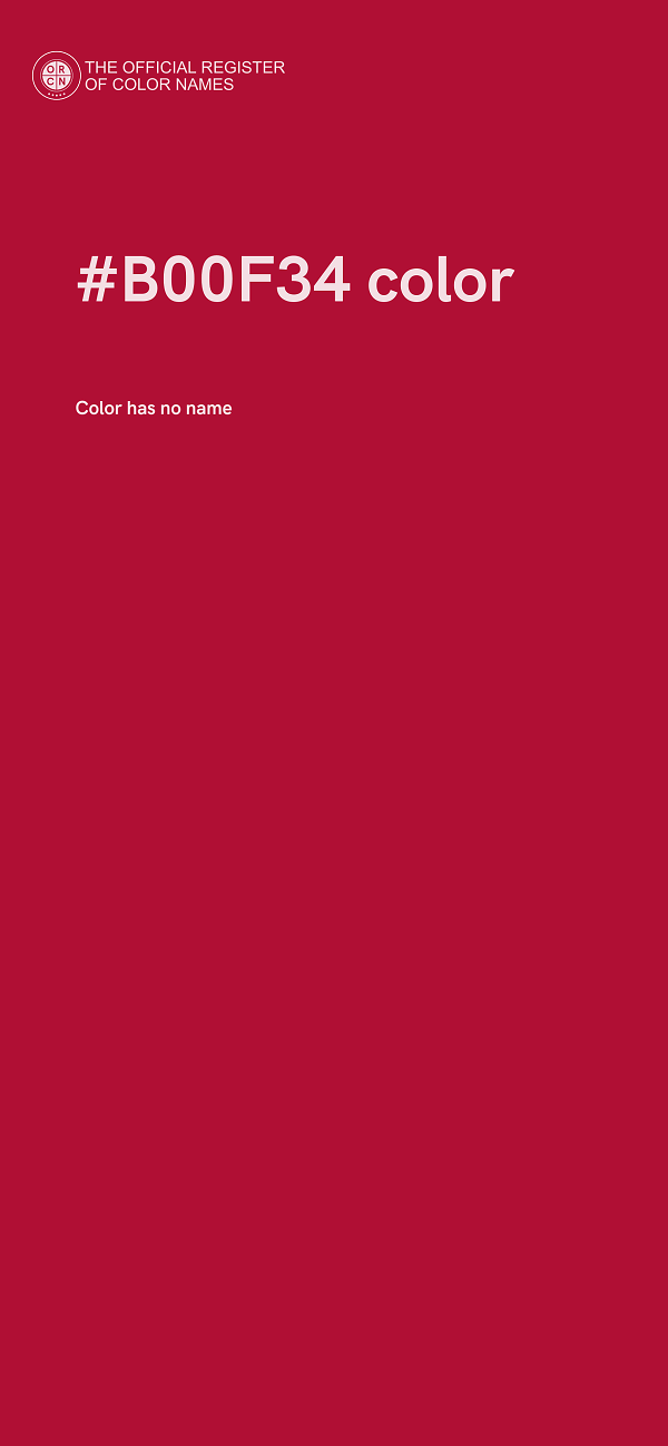 #B00F34 color image