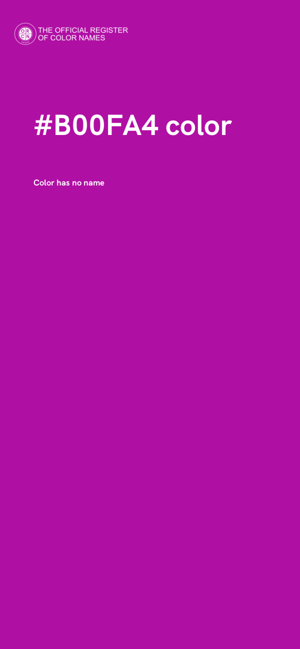 #B00FA4 color image