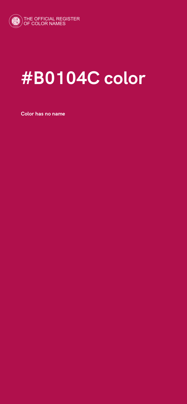 #B0104C color image
