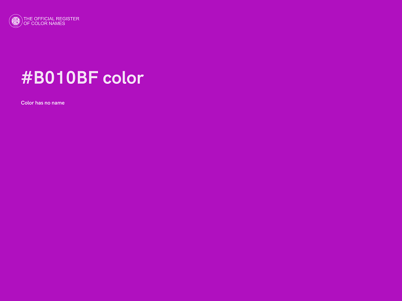 #B010BF color image