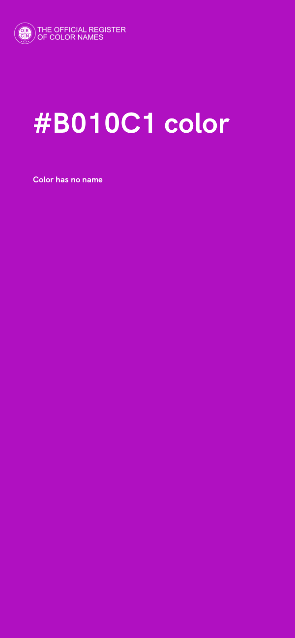 #B010C1 color image