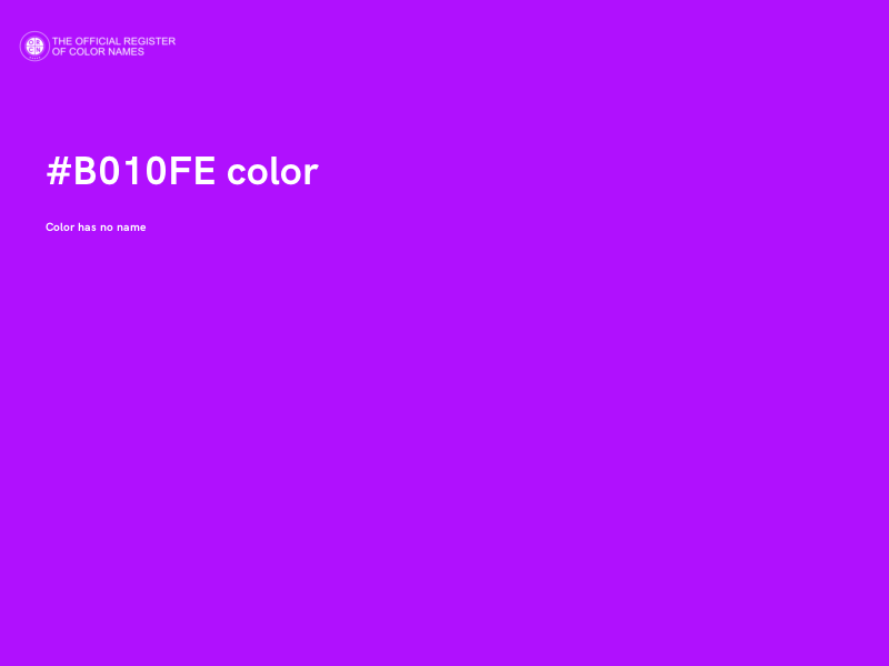 #B010FE color image