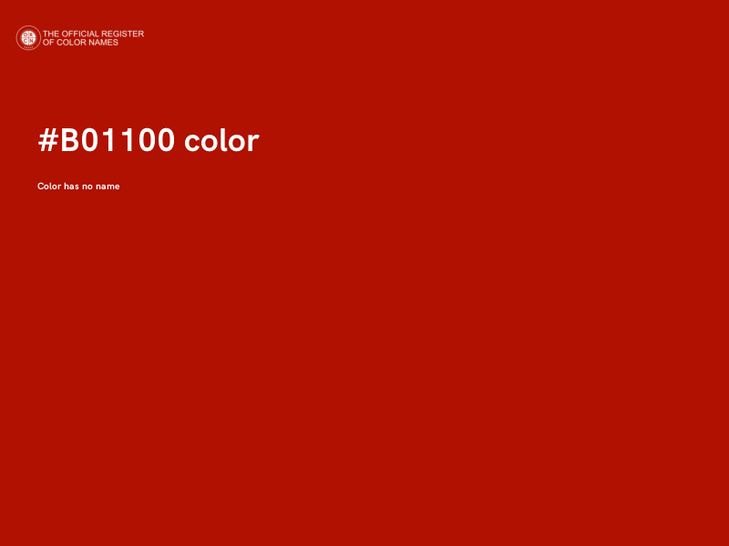 #B01100 color image