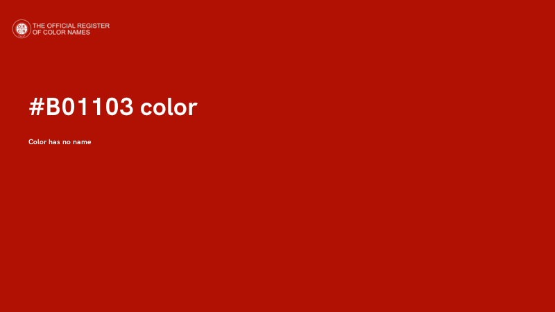 #B01103 color image