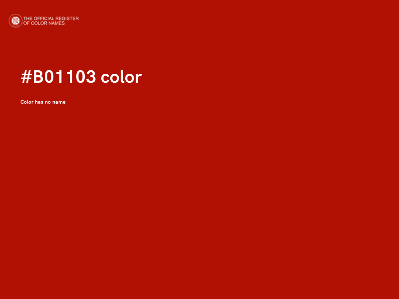 #B01103 color image