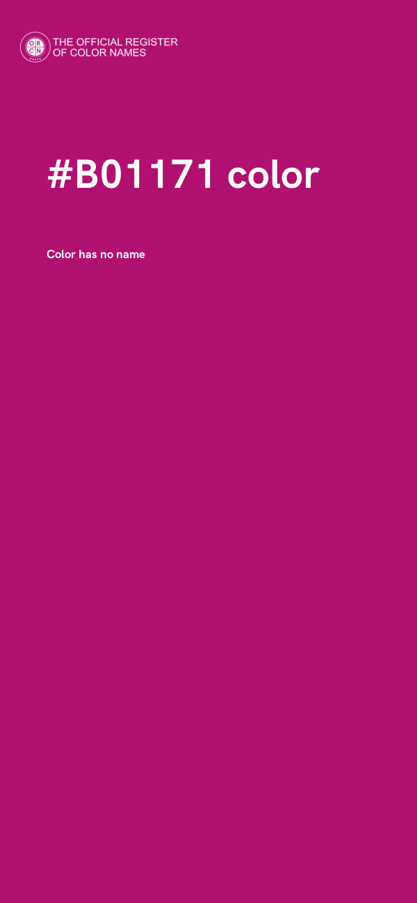 #B01171 color image
