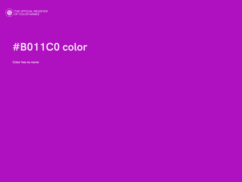 #B011C0 color image