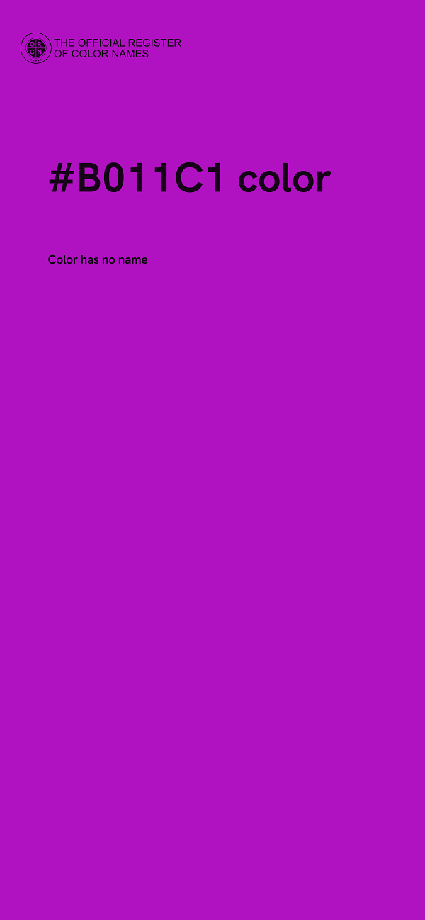 #B011C1 color image