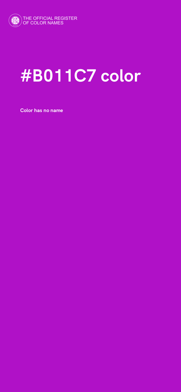 #B011C7 color image