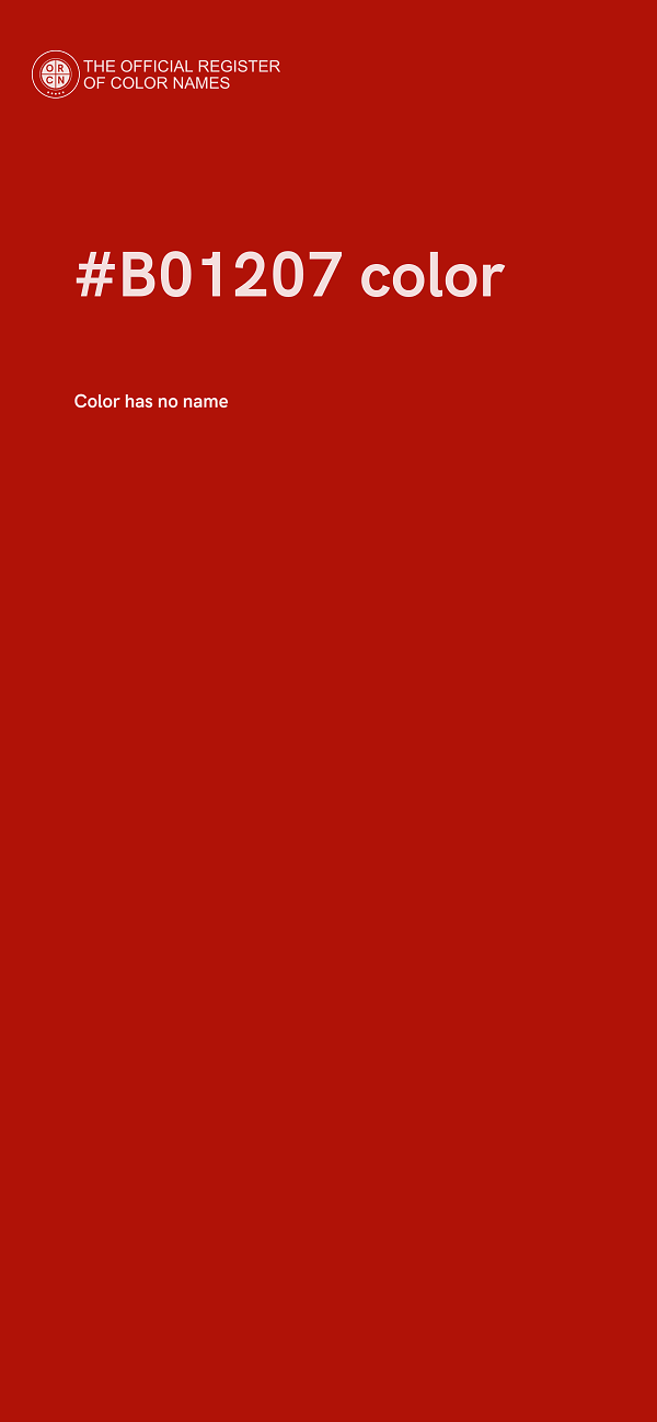 #B01207 color image