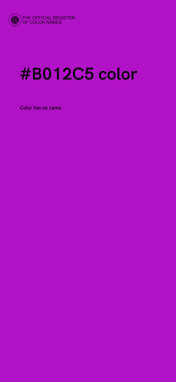 #B012C5 color image