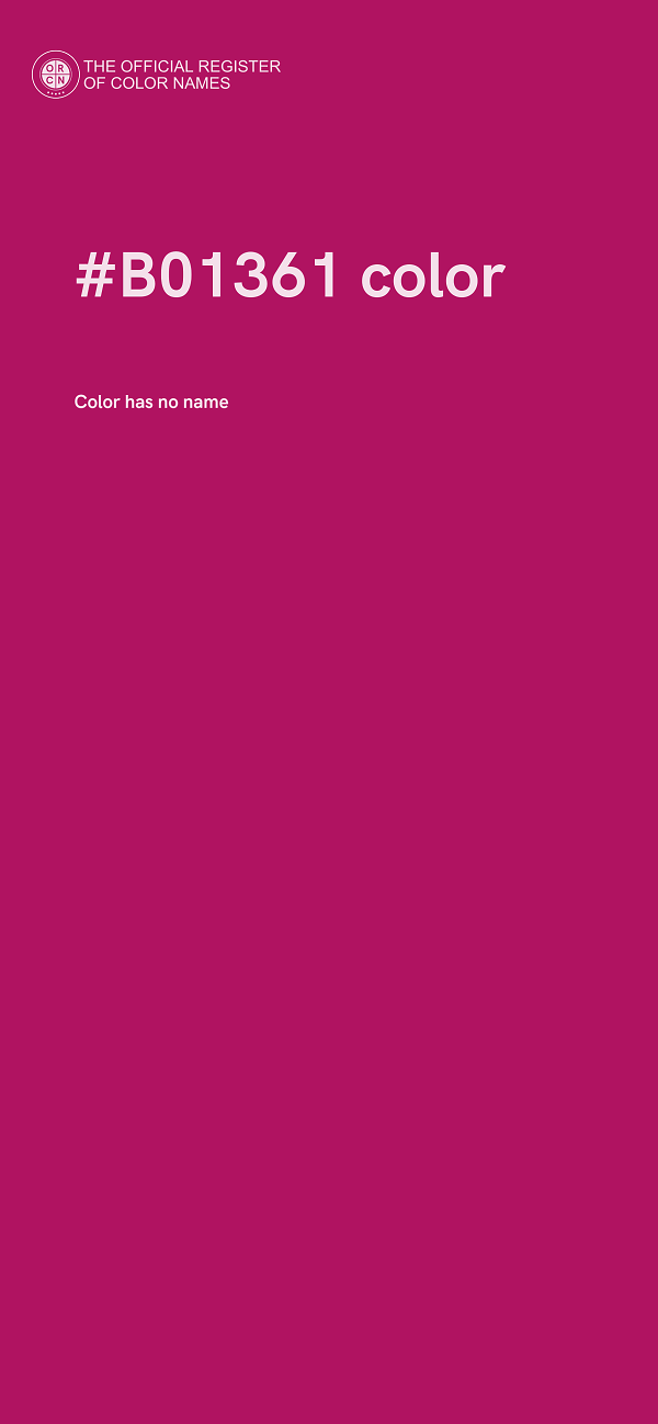 #B01361 color image