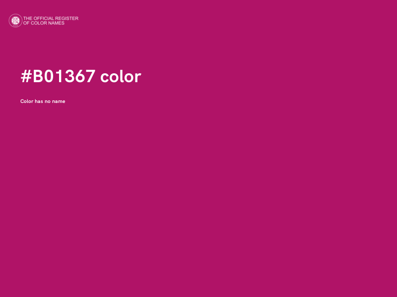 #B01367 color image