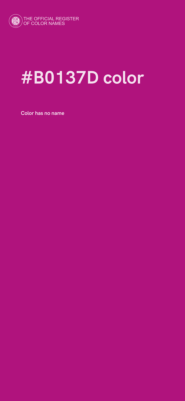 #B0137D color image