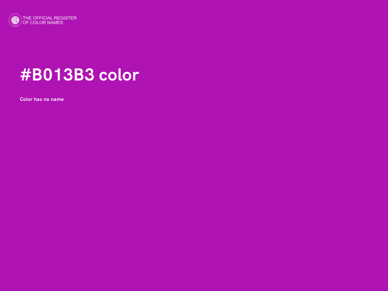 #B013B3 color image