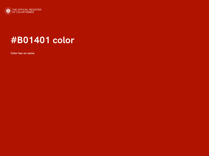#B01401 color image