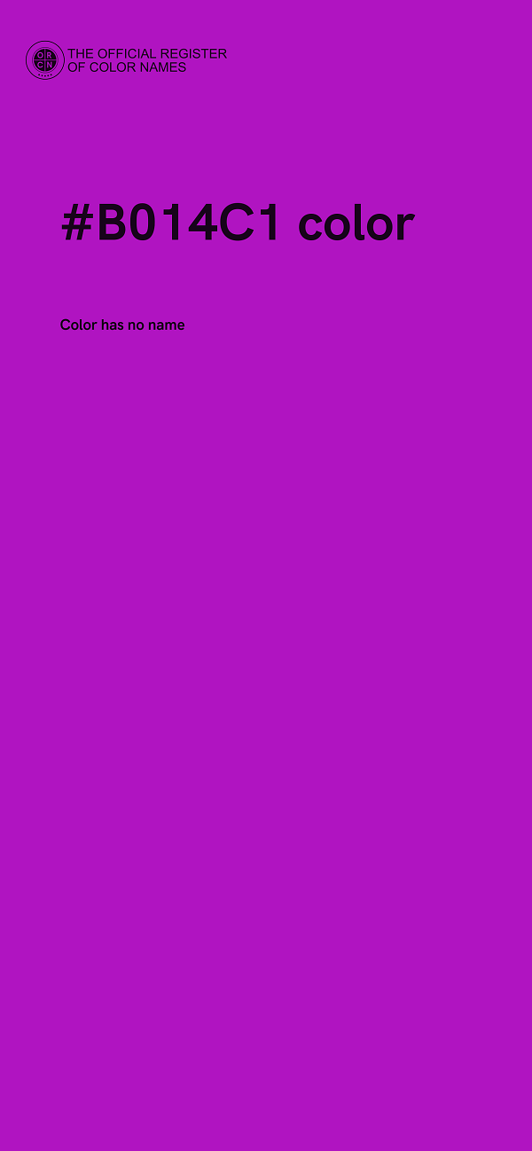 #B014C1 color image