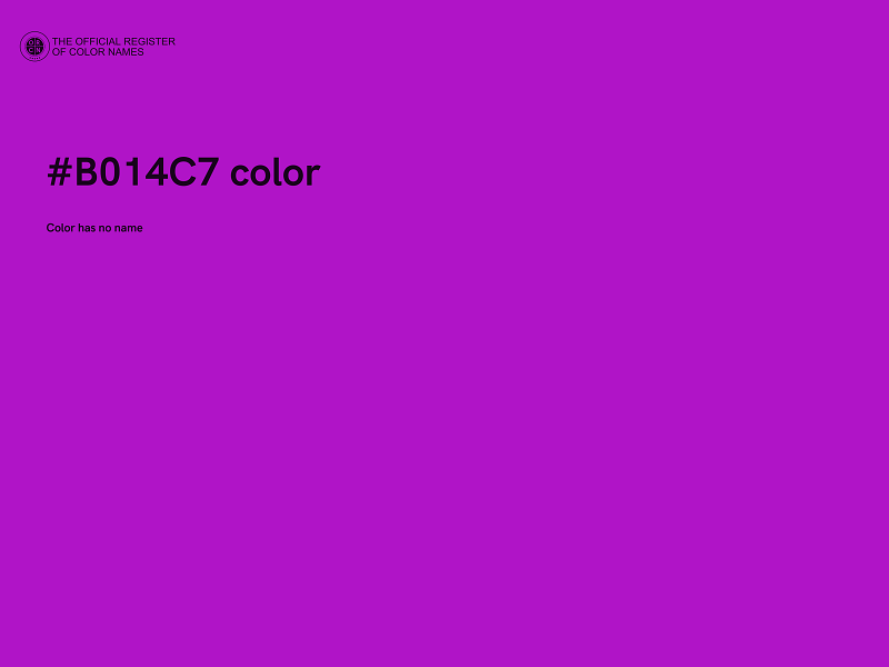 #B014C7 color image