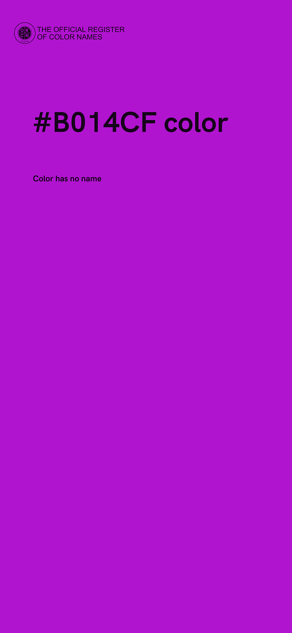 #B014CF color image