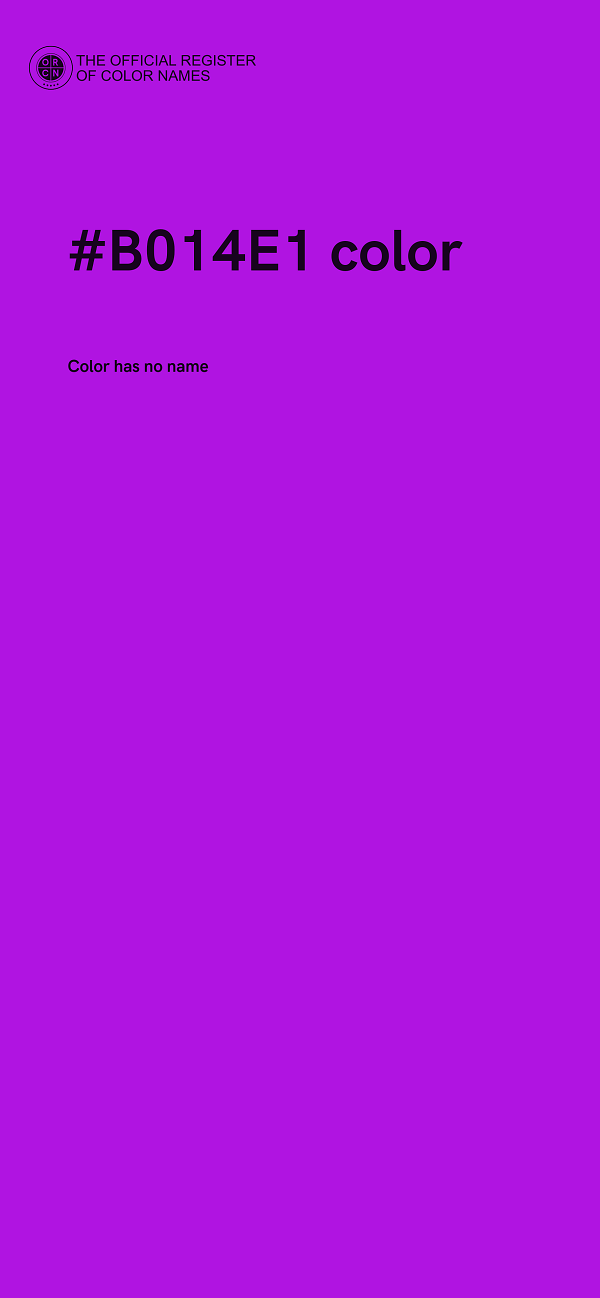 #B014E1 color image