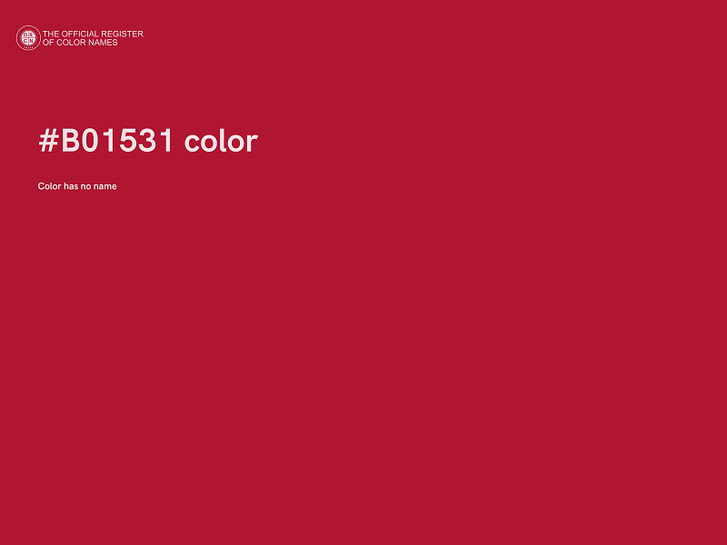 #B01531 color image