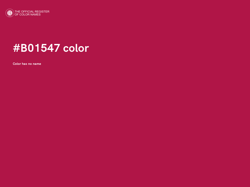 #B01547 color image