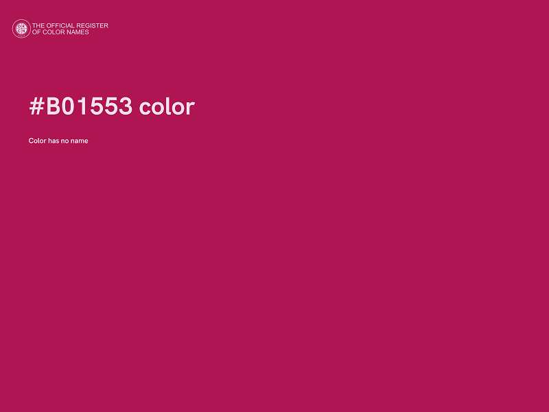 #B01553 color image