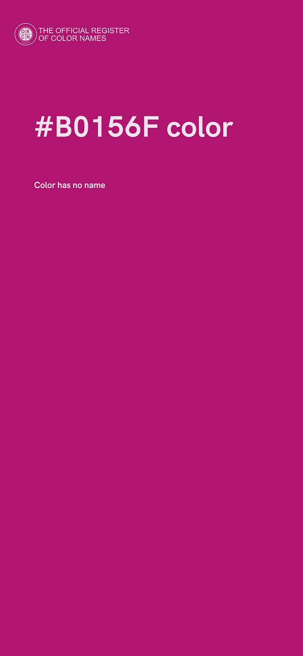 #B0156F color image