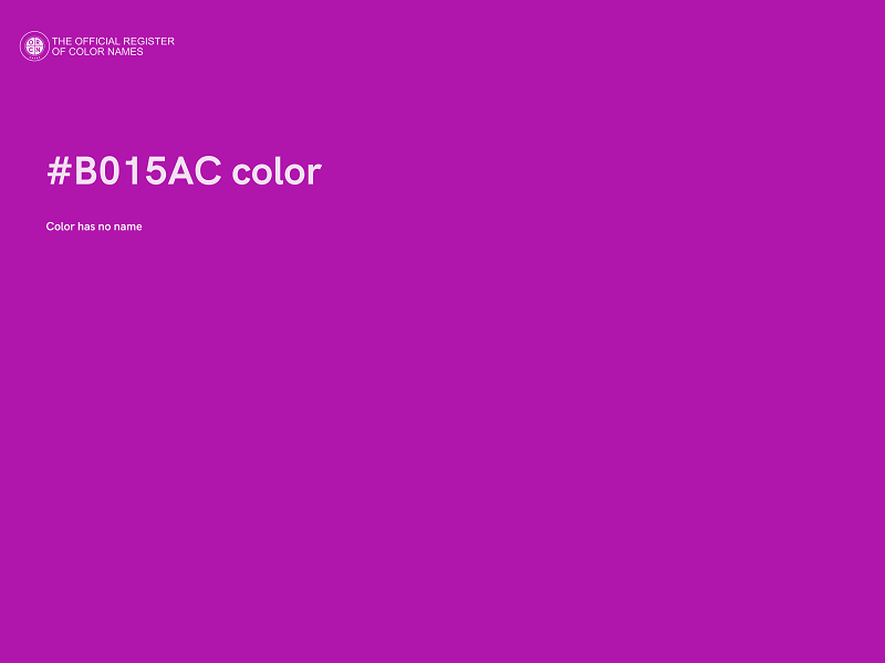 #B015AC color image