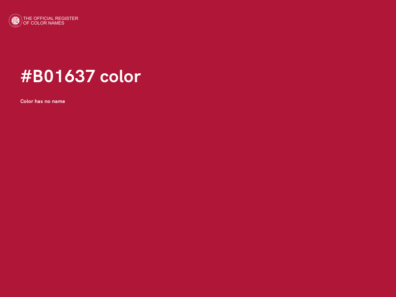 #B01637 color image