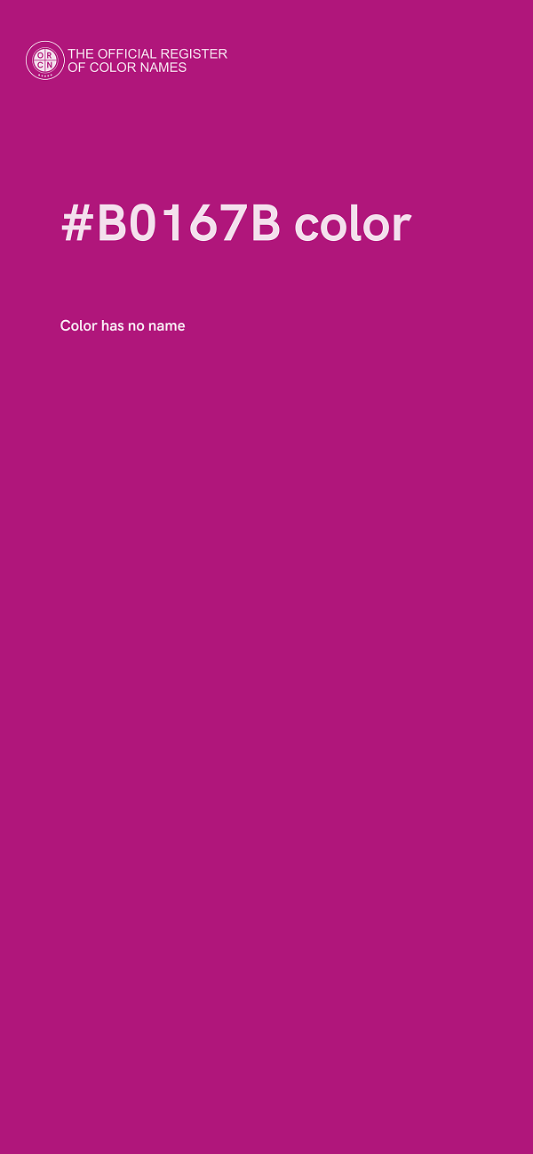 #B0167B color image